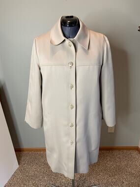 london fog trench zip out sherpa lining tan